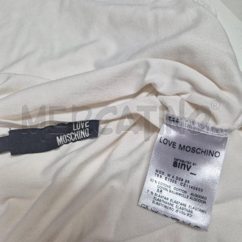 T SHIRT DONNA MOSCHINO BIANCA CON OCCHIALI DORATI | Mercatino dell'Usato Cervia 5