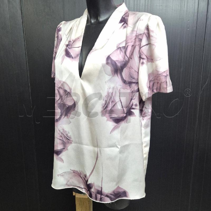 T SHIRT DONNA RINASCIMENTO FIORI FUCSIA VIOLA | Mercatino dell'Usato Cervia 3