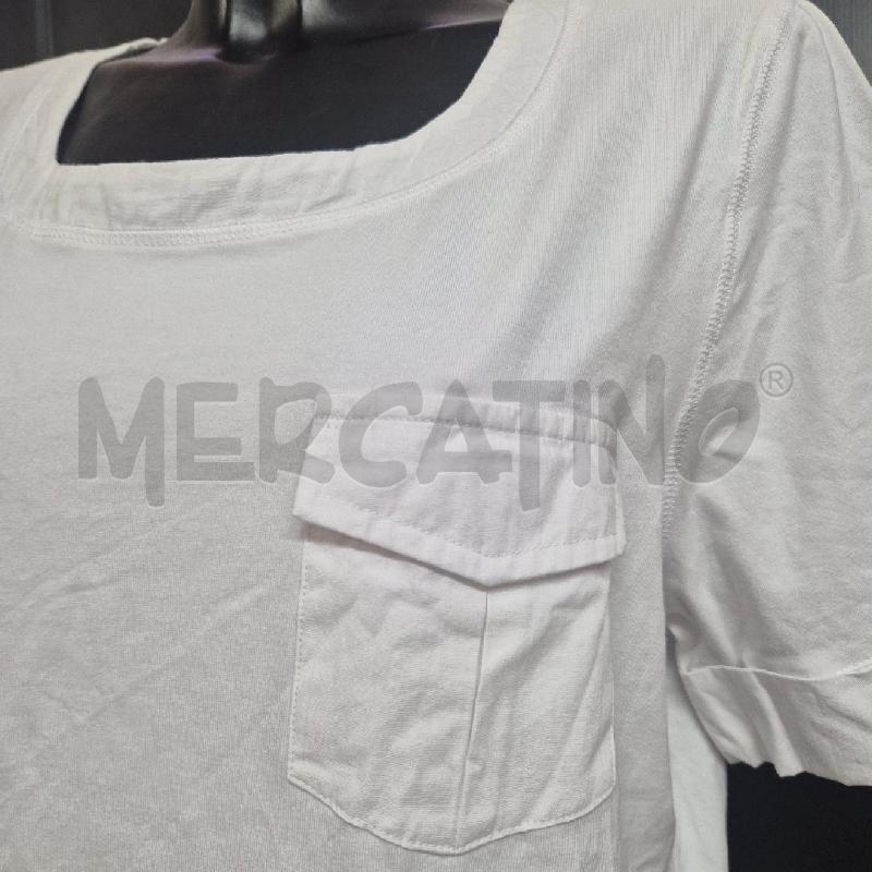 T SHIRT DONNA TAVIANI BIANCA TASCHINO LATO SINISTRO | Mercatino dell'Usato Cervia 2