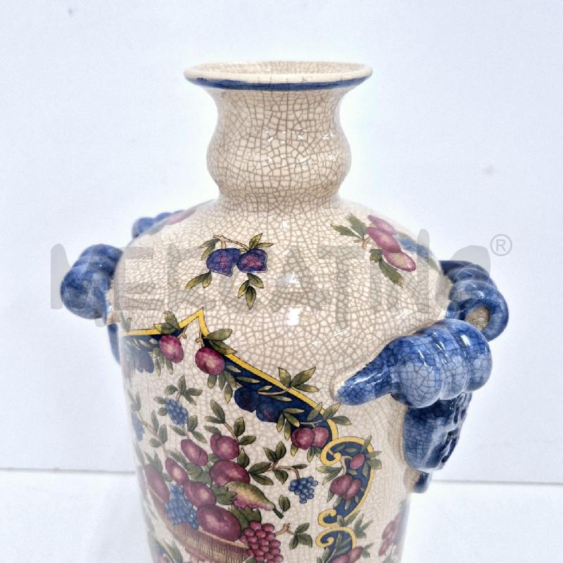 VASO A BOTTIGLIA BEIGE FRUTTA CON MANICO BLU  | Mercatino dell'Usato Cervia 2