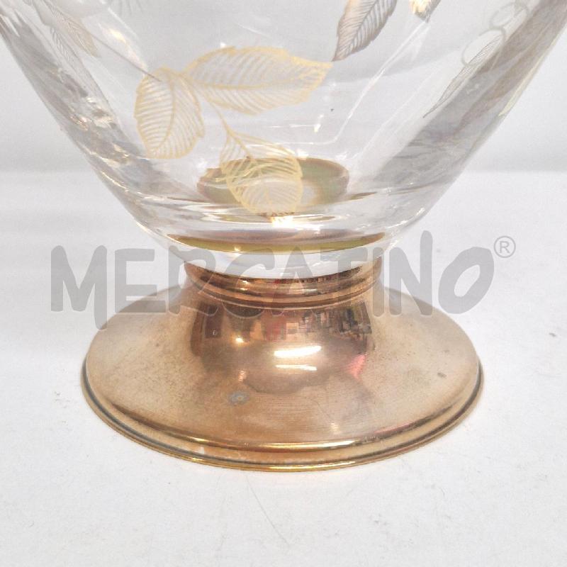 VASO BASE A FIORI DORATI | Mercatino dell'Usato Cervia 2