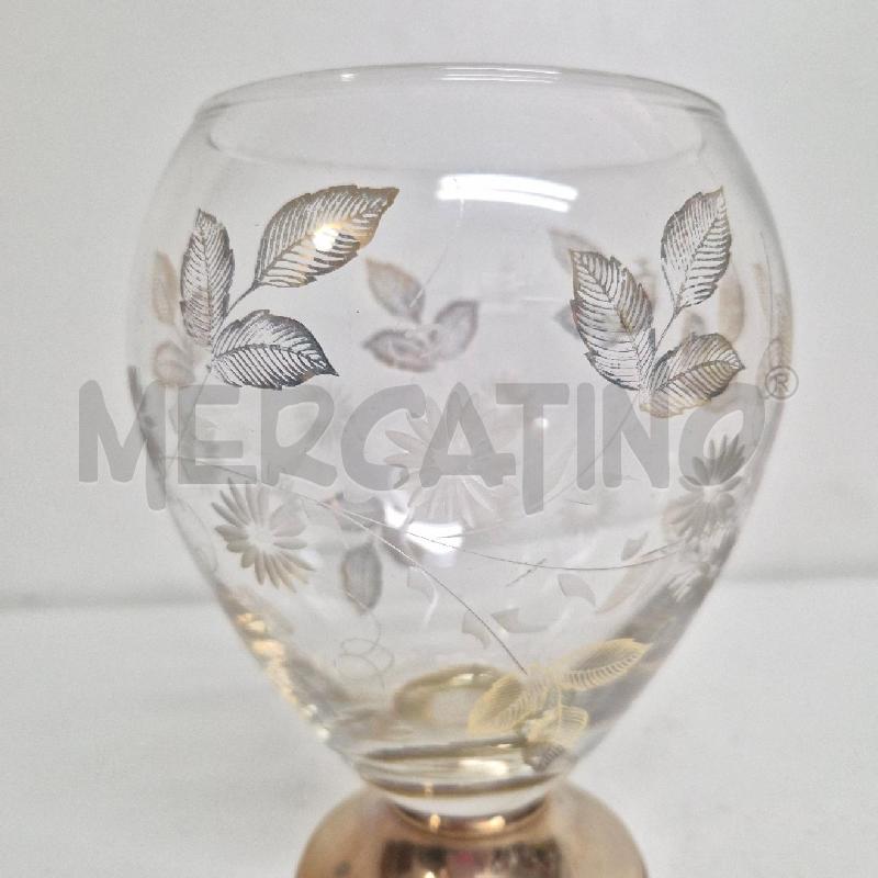 VASO BASE A FIORI DORATI | Mercatino dell'Usato Cervia 3