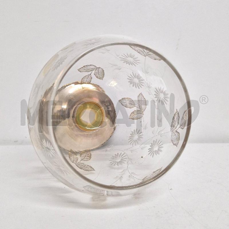 VASO BASE A FIORI DORATI | Mercatino dell'Usato Cervia 4