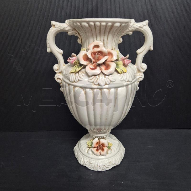 VASO BASSANO BIANCO FIORI | Mercatino dell'Usato Cervia 1