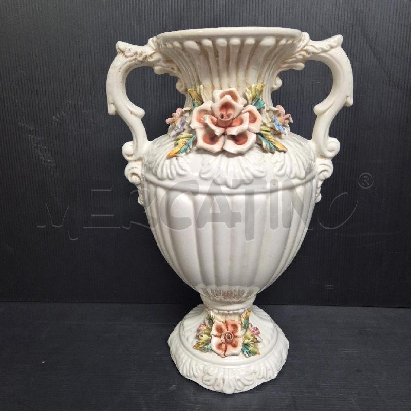 VASO BIANCO BASSANO FIORI | Mercatino dell'Usato Cervia 1