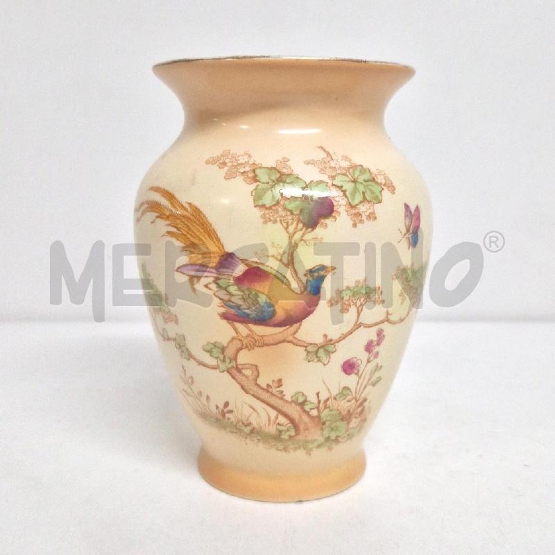 VASO CROWN DUCAL WARE ARANCIONE SFUMATO FIORI | Mercatino dell'Usato Cervia 1