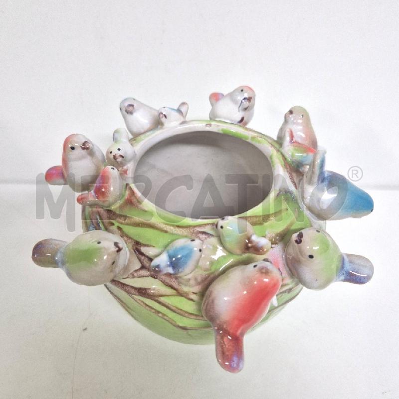 VASO DES POTS VERDE UCCELLINI H13 | Mercatino dell'Usato Cervia 2