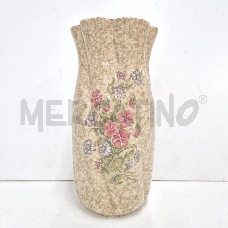 VASO ONDULATO DECORI RILIEVO BEIGE | Mercatino dell'Usato Cervia 4