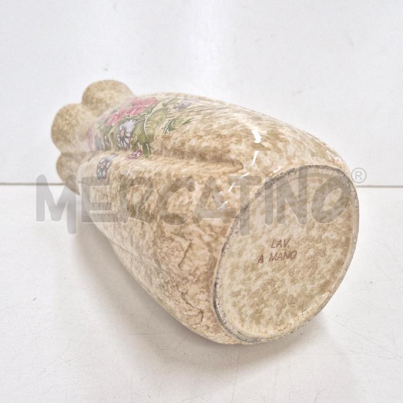 VASO ONDULATO DECORI RILIEVO BEIGE | Mercatino dell'Usato Cervia 5