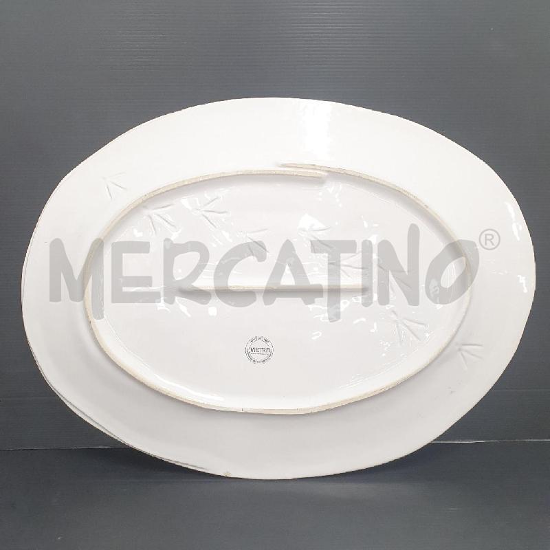 VASSOIO CERAMICA VIETRI BIANCO CON TACCHINO | Mercatino dell'Usato Cervia 5