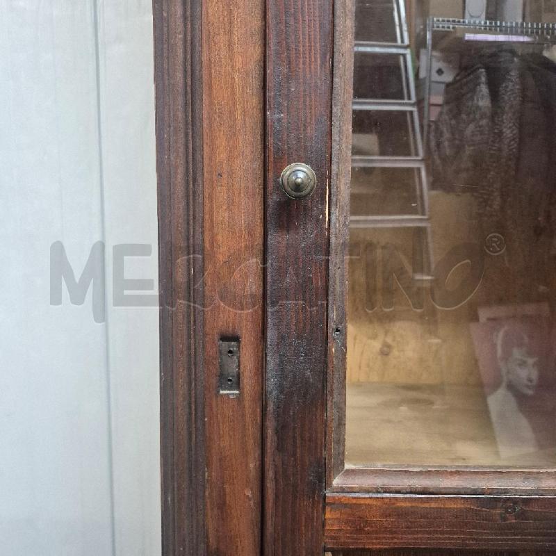 VETRINA LEGNO 1 ANTA MARRONE 2 RIPIANI | Mercatino dell'Usato Cervia 4
