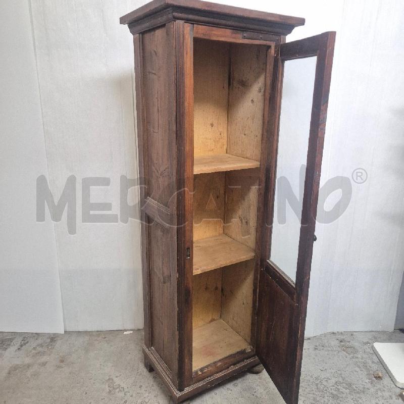 VETRINA LEGNO 1 ANTA MARRONE 2 RIPIANI | Mercatino dell'Usato Cervia 5