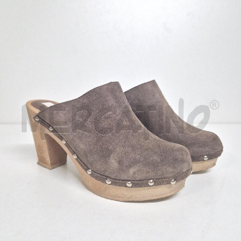 ZOCCOLI DONNA SCAMOSCIATI TORTORA MOOD | Mercatino dell'Usato Cervia 1