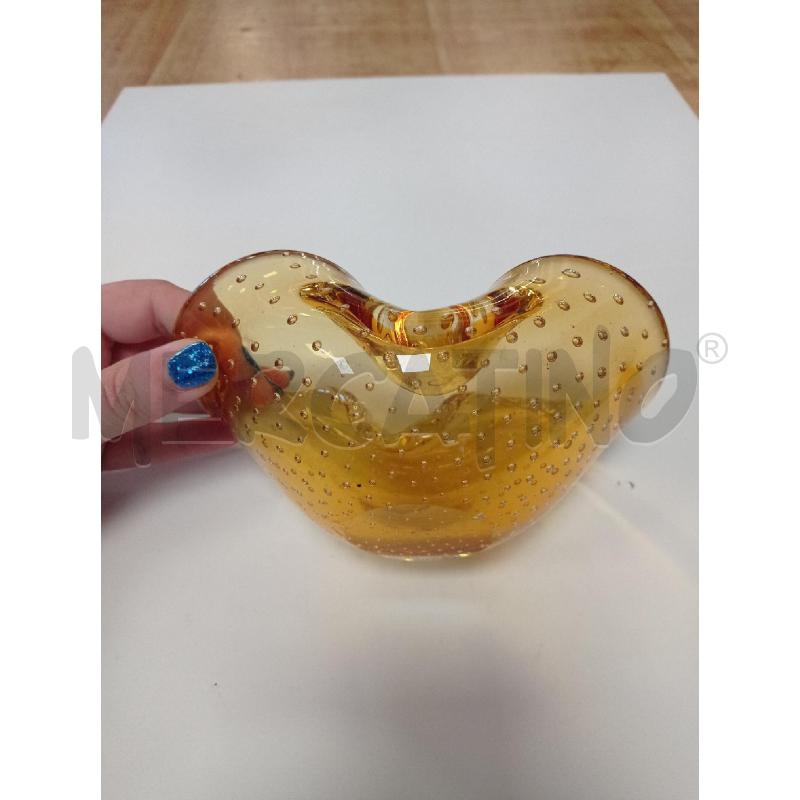 CIOTOLA ARANCIONE MURANO ANNI 60 BULLICANTE | Mercatino dell'Usato Ravenna sud 2
