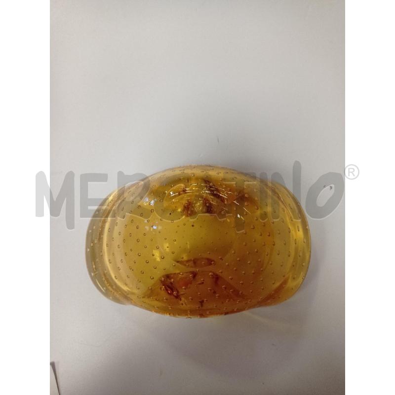 CIOTOLA ARANCIONE MURANO ANNI 60 BULLICANTE | Mercatino dell'Usato Ravenna sud 3
