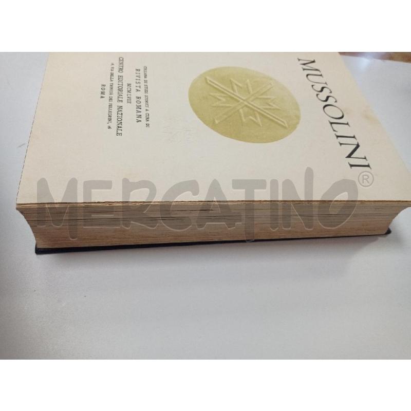 LIBRO MUSSOLINI RIVISTA ROMANA 1958 | Mercatino dell'Usato Ravenna sud 3