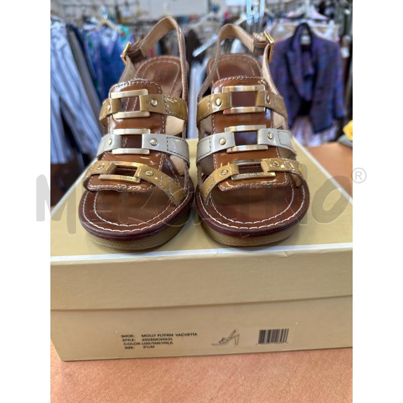 SANDALI DONNA MICHEAL KORS MARRONI | Mercatino dell'Usato Ravenna sud 1