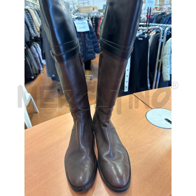 STIVALI DONNA TOD'S MARRONI PROFILO NERO | Mercatino dell'Usato Ravenna sud 1
