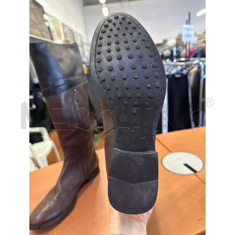 STIVALI DONNA TOD'S MARRONI PROFILO NERO | Mercatino dell'Usato Ravenna sud 3