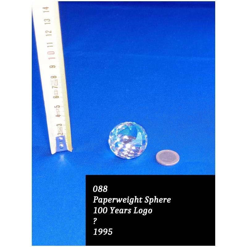 SWAROVSKI PAPERWEIGHT SPHERE 100 YEARS LOGO 88 | Mercatino dell'Usato Ravenna sud 3