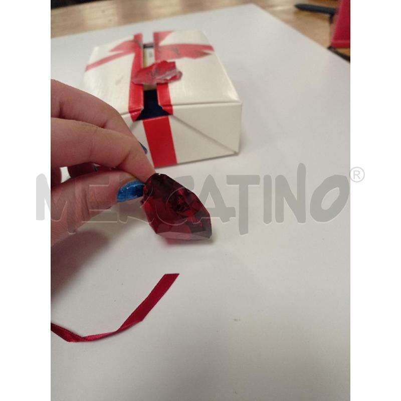 SWAROVSKI RED HEART WITH CENTERD CLEAR CRISTAL 90 | Mercatino dell'Usato Ravenna sud 2
