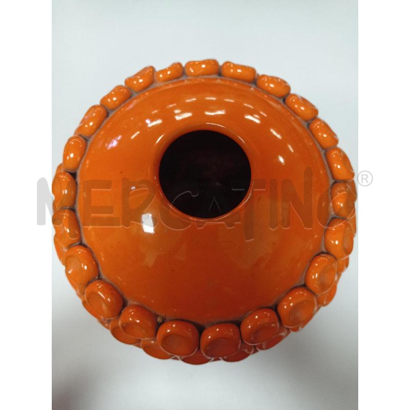 VASO IN CERAMICA ARANCIONE DI ENZO BIOLI PER IL PICCHIO ANNI 60 | Mercatino dell'Usato Ravenna sud 1