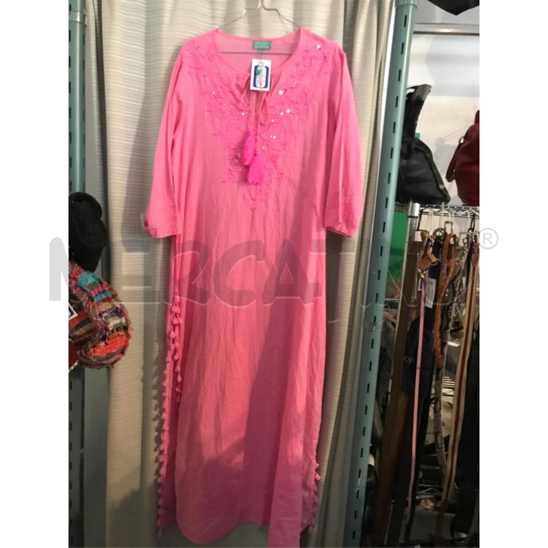 ABITO DONNA CAFTANO MARE ANTICA SARTORIA ROSA  | Mercatino dell'Usato Faenza 1