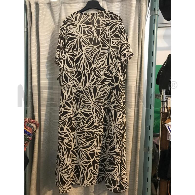 ABITO DONNA LUISA VIOLA FIORI BEIGE MARRONE  | Mercatino dell'Usato Faenza 3