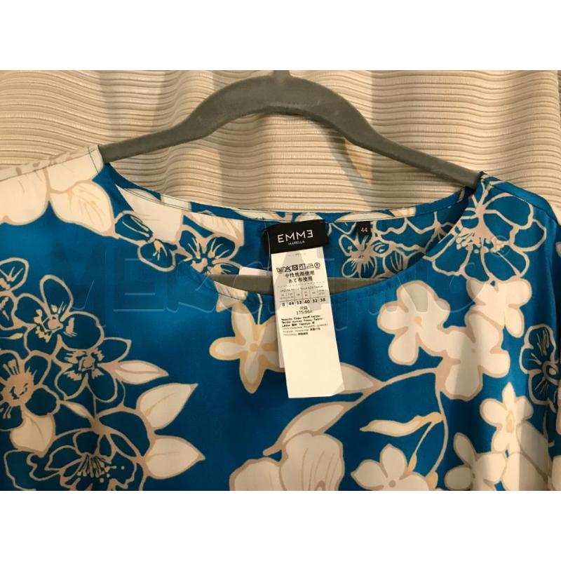 ABITO DONNA MARELLA FIORE AZZURRO BIANCO | Mercatino dell'Usato Faenza 2