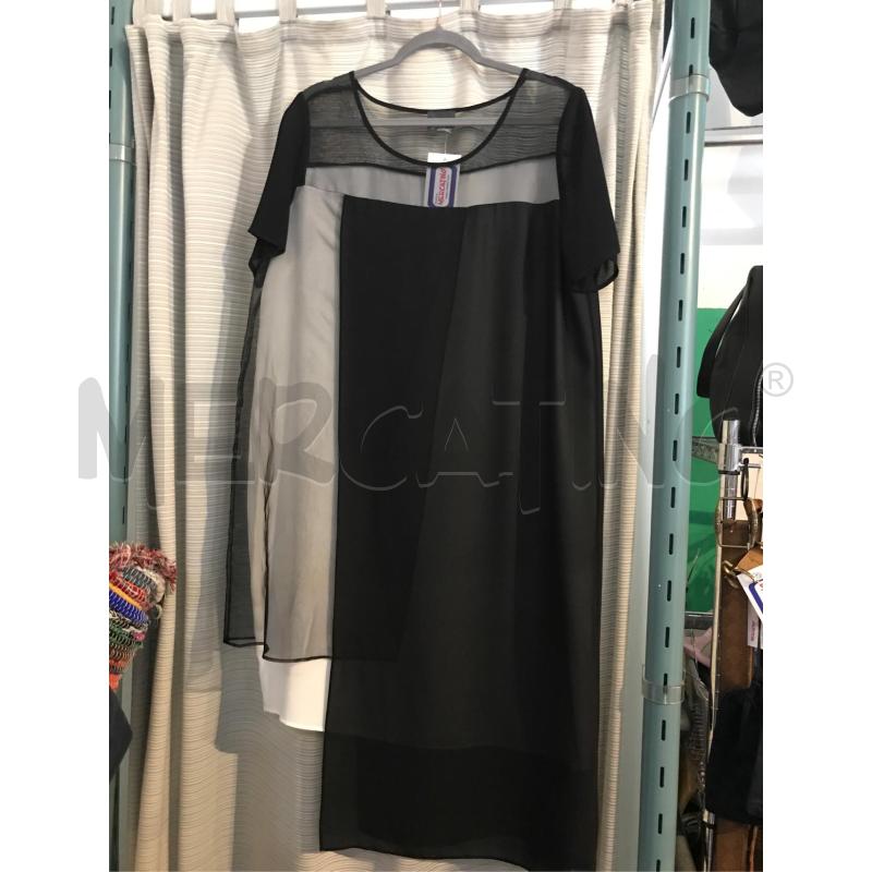 ABITO DONNA PERSONA BY MARINA RINALDI NERO BIANCO TULLE  | Mercatino dell'Usato Faenza 1