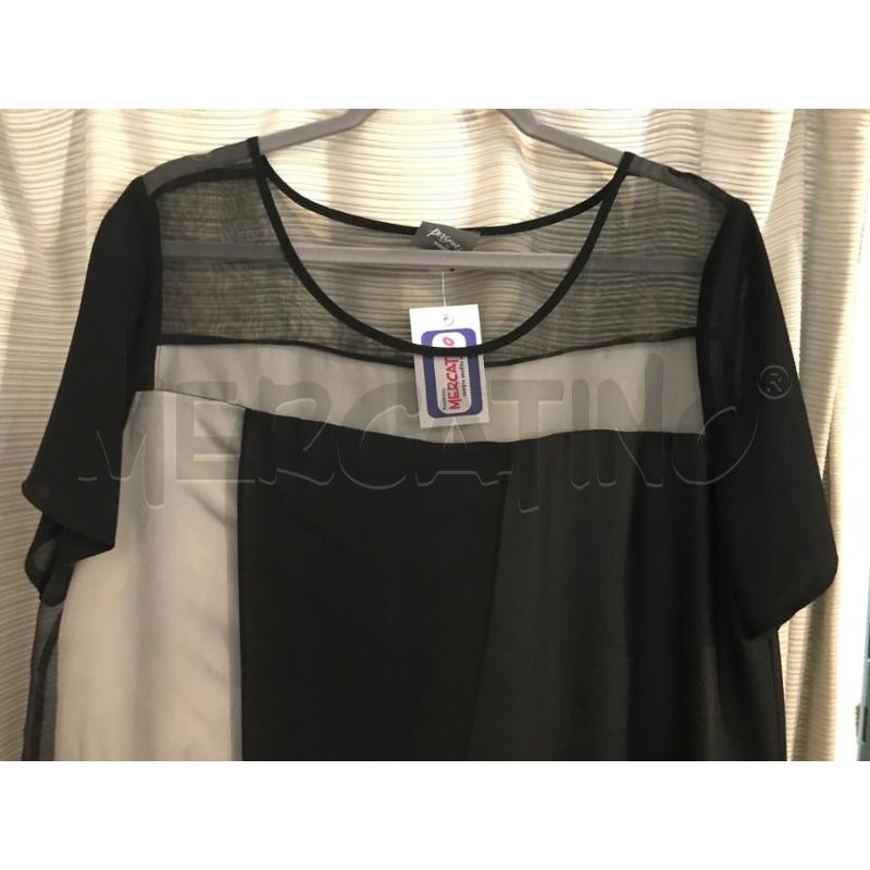 ABITO DONNA PERSONA BY MARINA RINALDI NERO BIANCO TULLE  | Mercatino dell'Usato Faenza 2