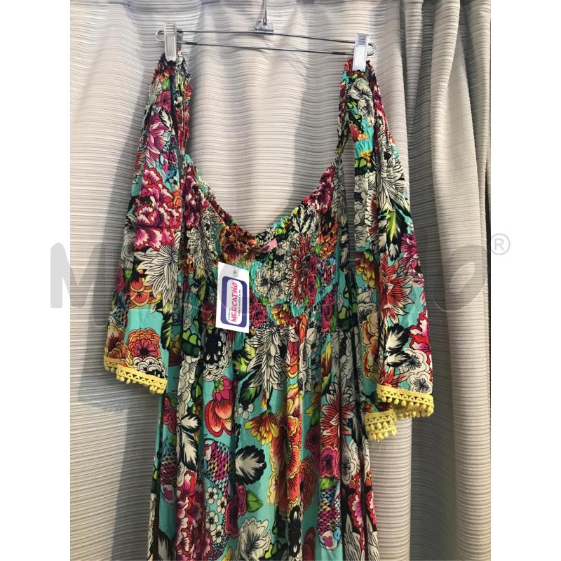 ABITO DONNA TEZUK FIORI MANICA LUNGA 2FASCIA  | Mercatino dell'Usato Faenza 2