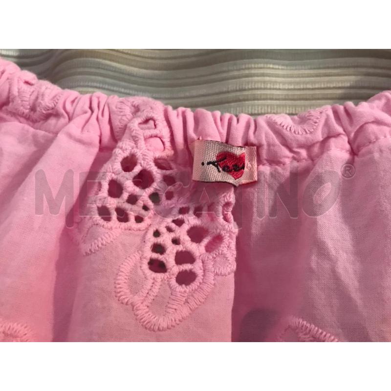 ABITO DONNA TUTINA TEZUK ROSA FARFALLE SANGALLO PANTALONCINO PAILETTE  | Mercatino dell'Usato Faenza 4