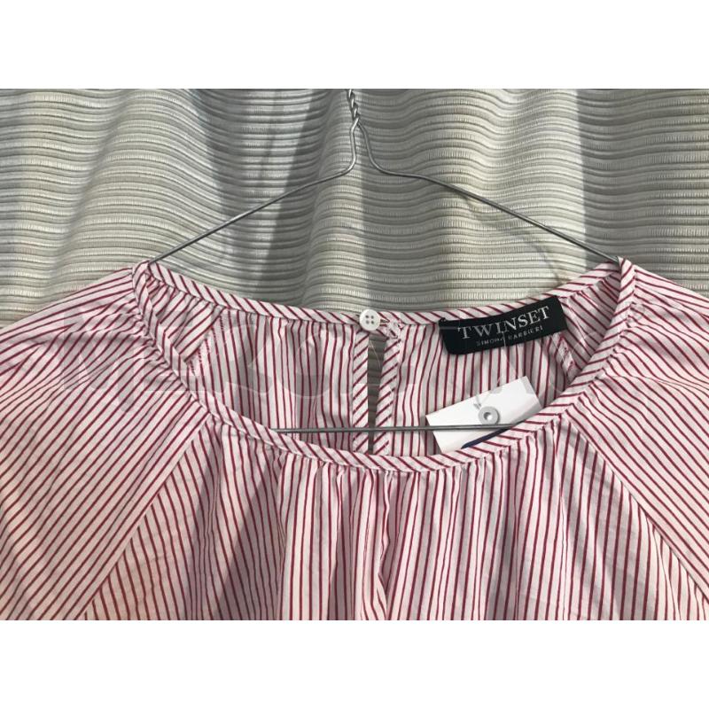 ABITO DONNA TWINSET CAMICIA RIGA BIANCO ROSSO FRAPPA FONDO | Mercatino dell'Usato Faenza 2