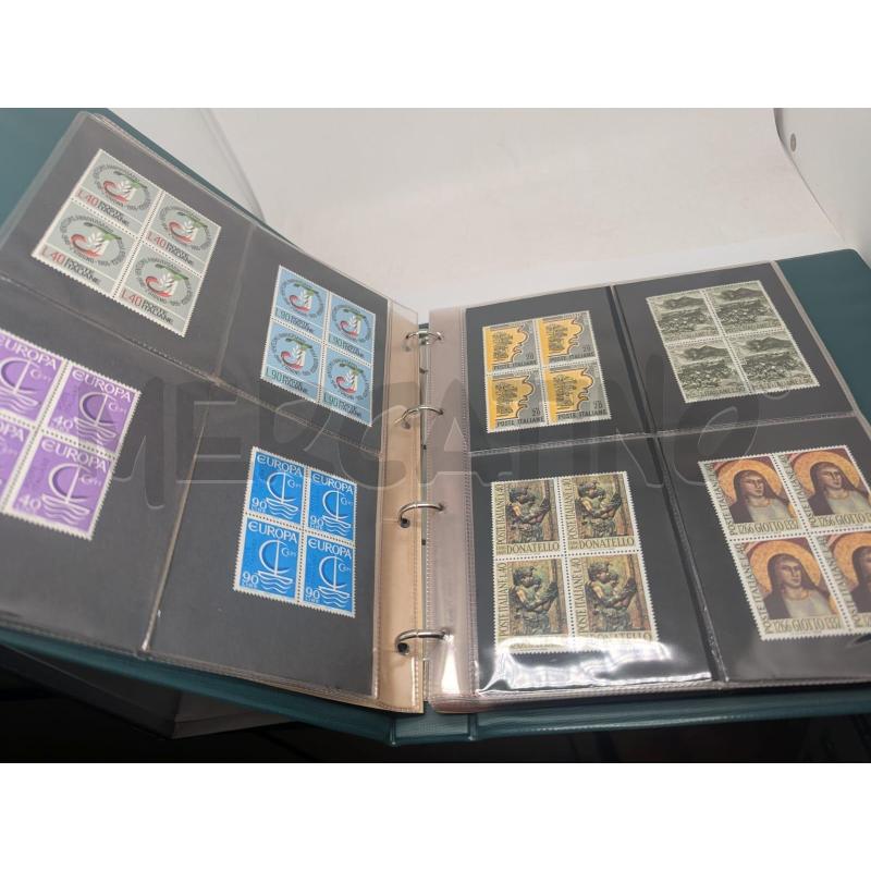 ALBUM FRANCOBOLLI 120 QUARTINE ITALIA 1966-1970 | Mercatino dell'Usato Faenza 3