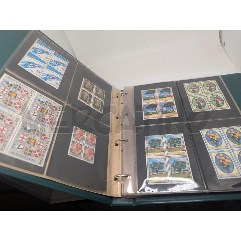 ALBUM FRANCOBOLLI 120 QUARTINE ITALIA 1966-1970 | Mercatino dell'Usato Faenza 4