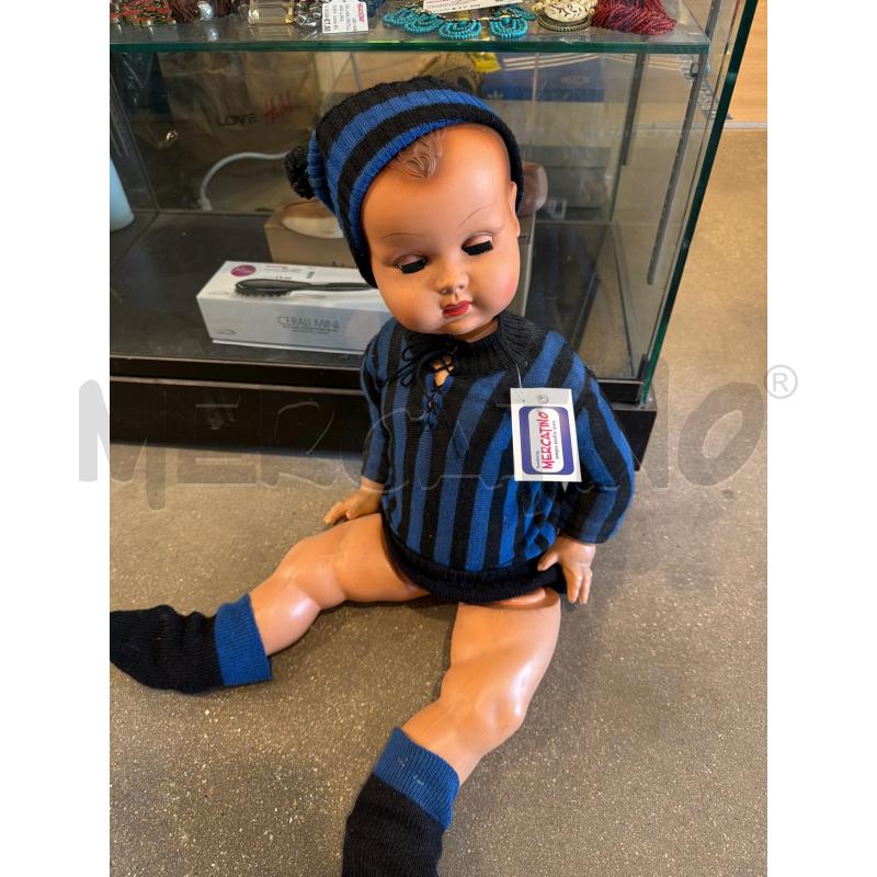 BAMBOLOTTO D'EPOCA VESTITO INTER - INTERNAZIONALE CALCIO SERIE A  | Mercatino dell'Usato Faenza 1