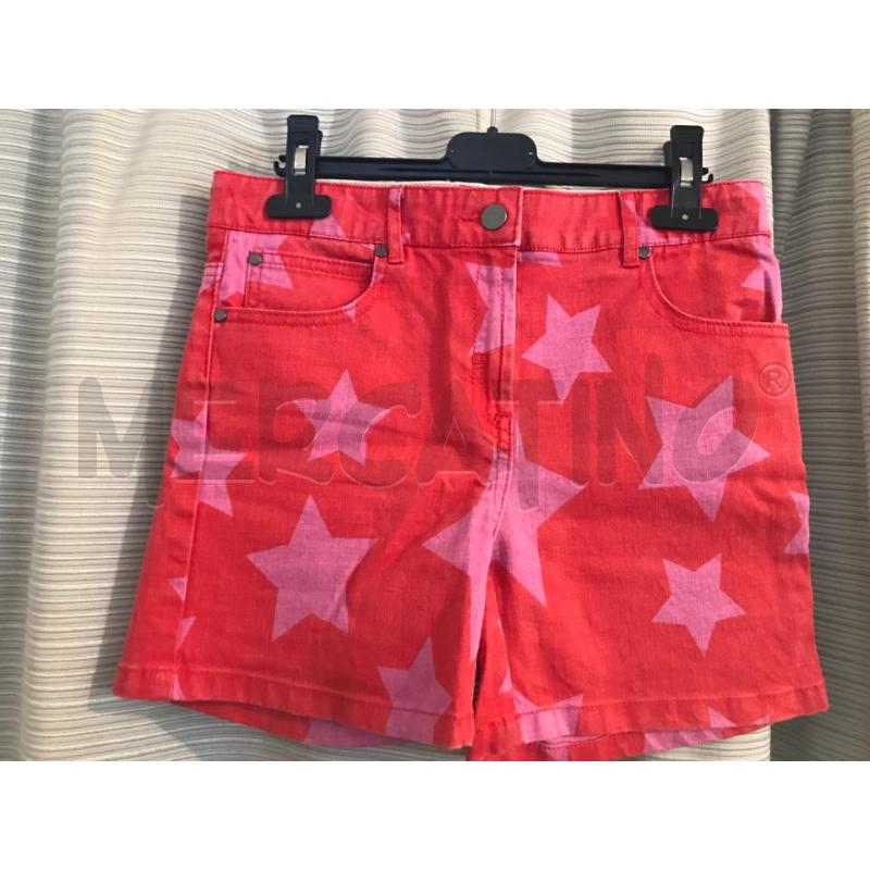 BERMUDA BAMBINA STELLA MC CARTNEY JEANS ROSSO STELLE ROSA TG 12 ANNI | Mercatino dell'Usato Faenza 1