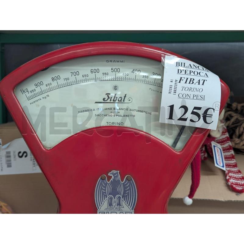 BILANCIA FIBAT TORINO D'EPOCA CON PESI | Mercatino dell'Usato Faenza 3