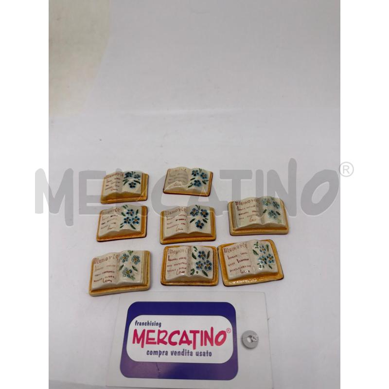 BLOCCO LIBRINI CERAMICA DIPINTI  | Mercatino dell'Usato Faenza 2