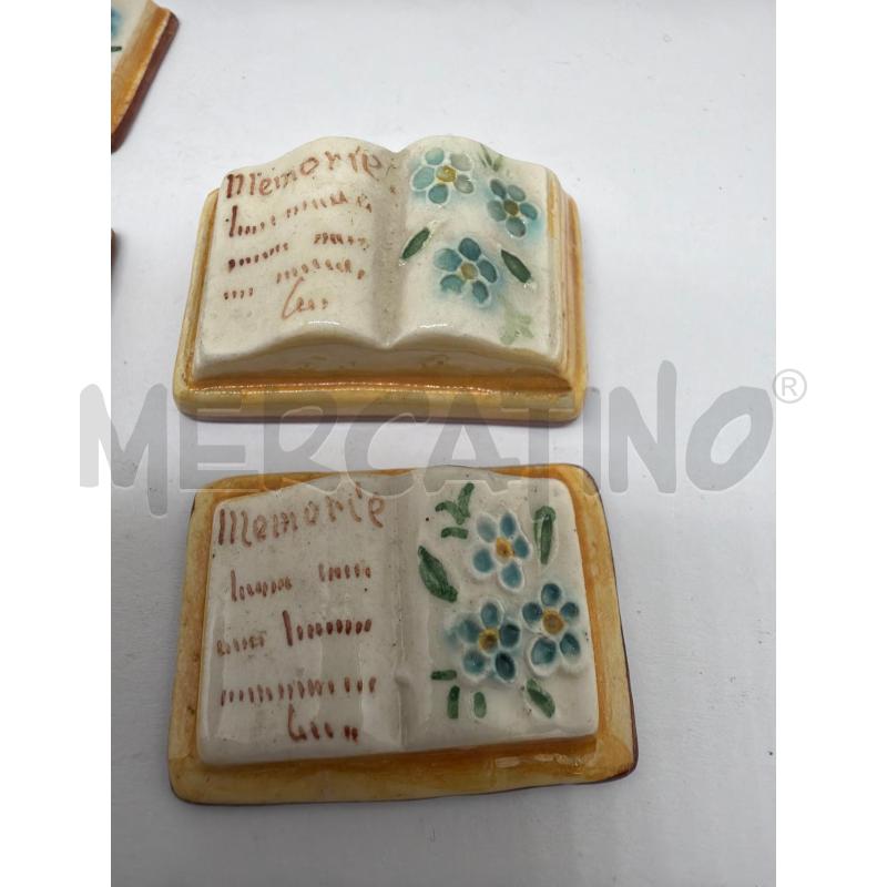 BLOCCO LIBRINI CERAMICA DIPINTI  | Mercatino dell'Usato Faenza 3