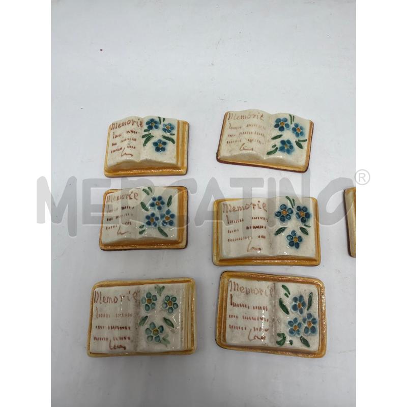 BLOCCO LIBRINI CERAMICA DIPINTI  | Mercatino dell'Usato Faenza 4