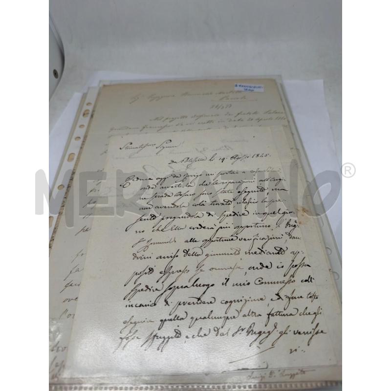 BLOCCO MANOSCRITTI COLLEZIONISMO CARTACEO ANNI800 | Mercatino dell'Usato Faenza 4