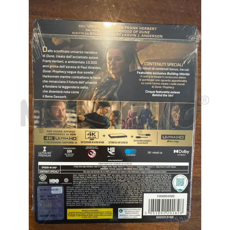 BLUYRAY DUNE PROPHECY PRIMA STAGIONE COMPLETA STEEL | Mercatino dell'Usato Faenza 2