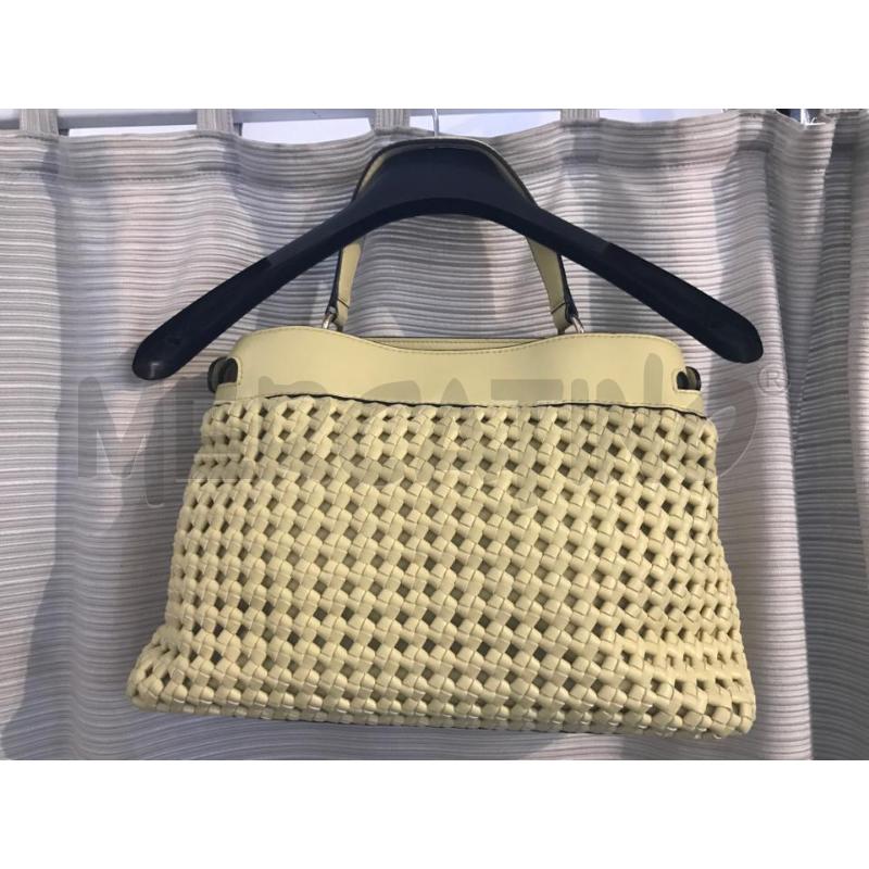 BORSA DONNA GUESS ECOPELLE INTRECCIO GIALLO  | Mercatino dell'Usato Faenza 2