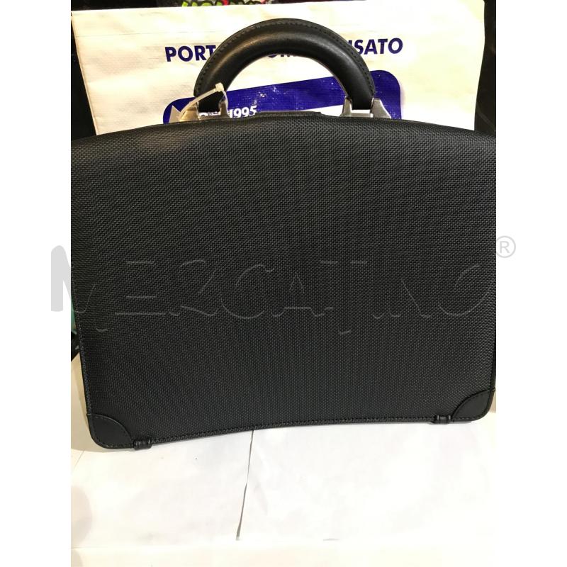 BORSA UOMO PELLE NERA TONINO LAMBORGHINI 37X27 CM CIRCA   | Mercatino dell'Usato Faenza 3