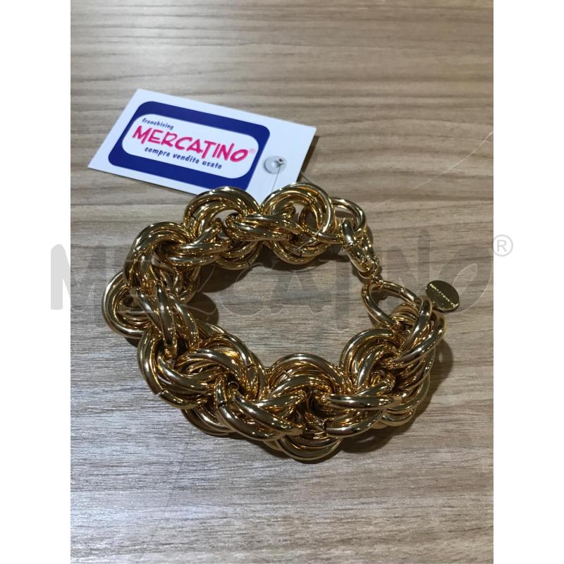 BRACCIALE LIVIANA CONTI METALLO DORATO 25 CM | Mercatino dell'Usato Faenza 1