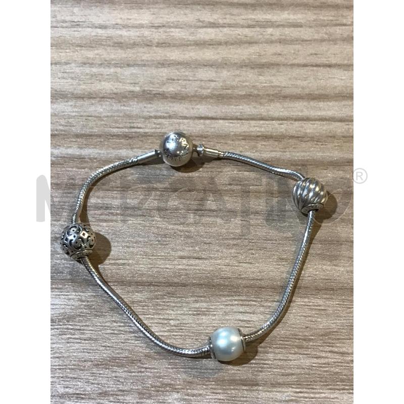BRACCIALE PANDORA ESSENCE 18 CM CON 3 CHARMS | Mercatino dell'Usato Faenza 1