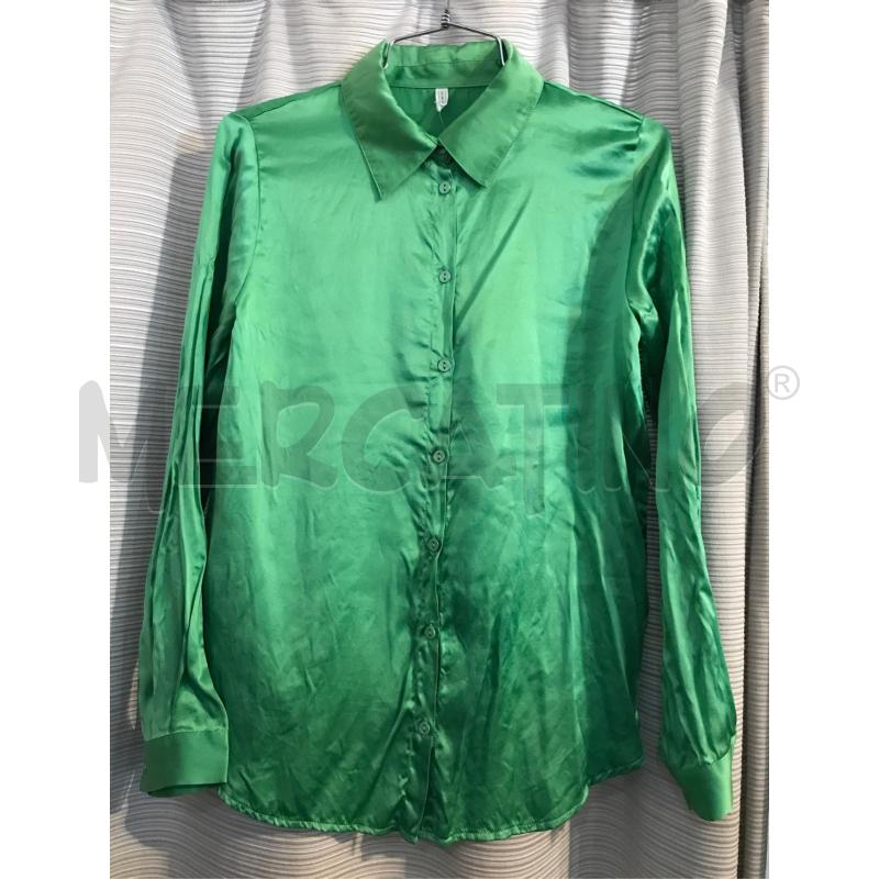 CAMICIA DONNA INTIMISSIMI VERDE SETA TG S  | Mercatino dell'Usato Faenza 1