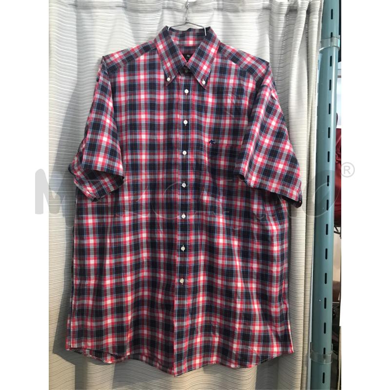 CAMICIA UOMO ETRO QUADRI BLU ROSOO M.C. TG 45 TG XXL | Mercatino dell'Usato Faenza 1